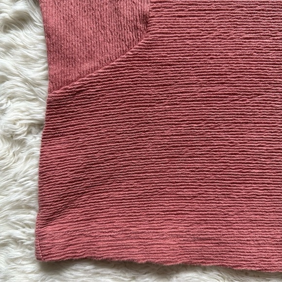 Madewell Top Ottoman Jacquard Square-Neck Textured Rose Dust M - Picture 6 of 10